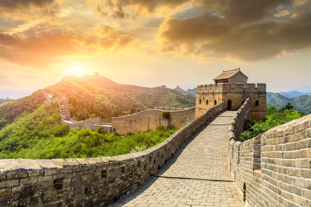 The Great Wall of China at sunset, such beauty inspires every artist.