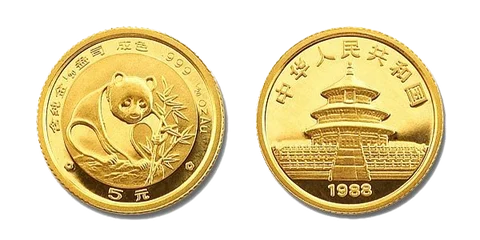 Pandas come in all sorts of gold coins.