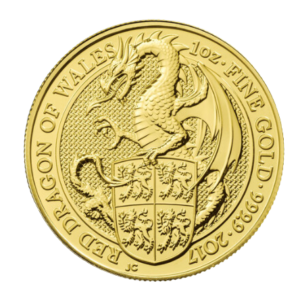 2017 1 oz Great Britain Queen's Beast Gold Coin - Dragon