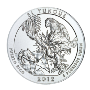 2012 5 oz ATB El Yunque Silver Coin - BU
