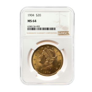 $20 Gold Liberty Double Eagle - NGC MS64