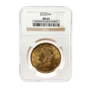 $20 Gold Liberty Double Eagle - NGC MS63