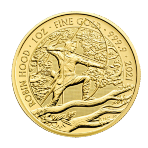 2021 1 oz Great Britain Robin Hood Gold Coin - BU