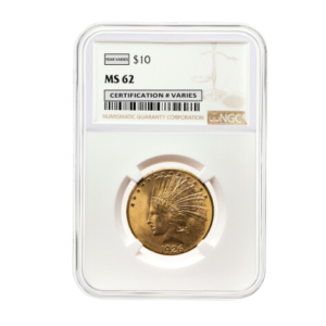 $10 Gold Indian Eagle - NGC MS62