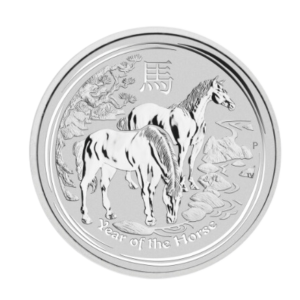 2014 1/2 oz Australia Silver Lunar Horse BU - Series II