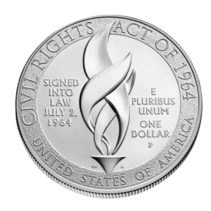 2014-P $1 Civil Rights Act Silver Commem - BU