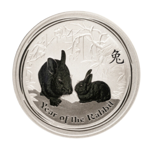 2011 1/2 oz Australia Silver Lunar Rabbit BU - Series II