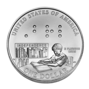2009-P $1 Louis Braille Silver Commem - BU