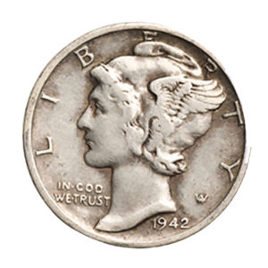 $1 FV 90% Silver Mercury Dimes