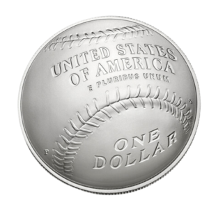 2014-P $1 Baseball Hall Fame Silver Commem - BU
