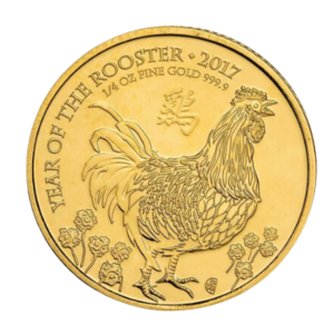 2017 1/4 oz Great Britain Lunar Gold Coin - Rooster