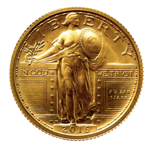 2016-W 1/4 oz Gold Standing Liberty Centennial Coin w/OGP