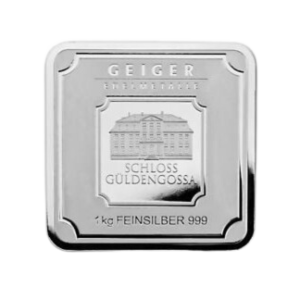 1 Kilo Silver Bar - Geiger