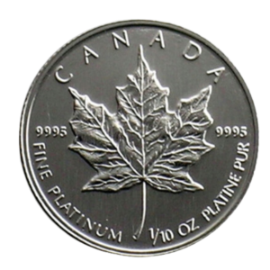 Platinum Maple Leaf - 1/10 oz (Year Varies)