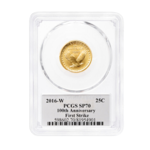 2016-W 1/4 oz Gold Standing Liberty Centennial Coin PCGS SP70