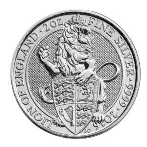 2016 2 oz Silver Great Britain Queen's Beasts - Lion