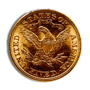$5 Gold Liberty Half Eagle – BU