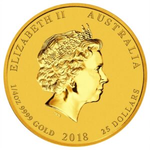 2018 1/4 oz Australia Gold Lunar Dog BU – Series II