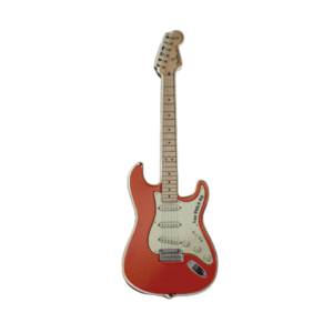 2022 1 oz Solomon Islands Silver Fender Stratocaster - Fiesta Red