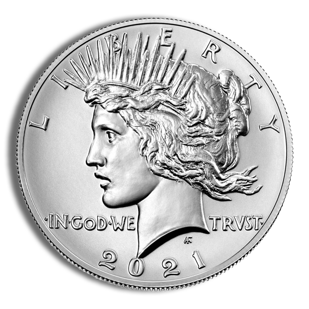 2021-P Peace Silver Dollar w/Box & COA