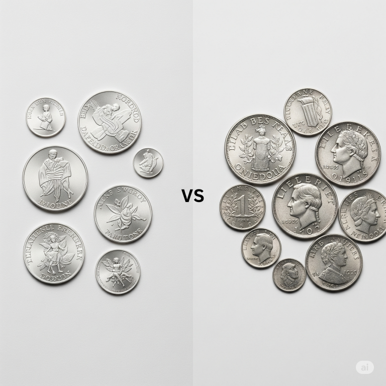 Silver rounds vs Silver coins