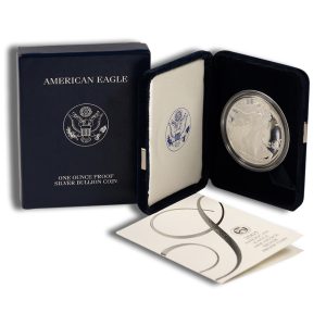 2005-W Proof Silver Eagle with Box & COA