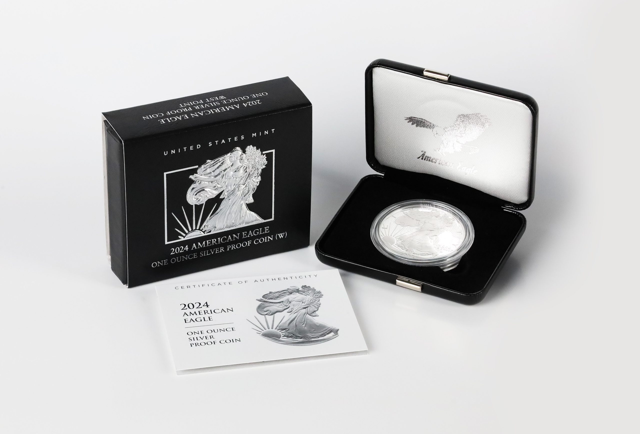 2024-W Proof Silver Eagle with Box & COA