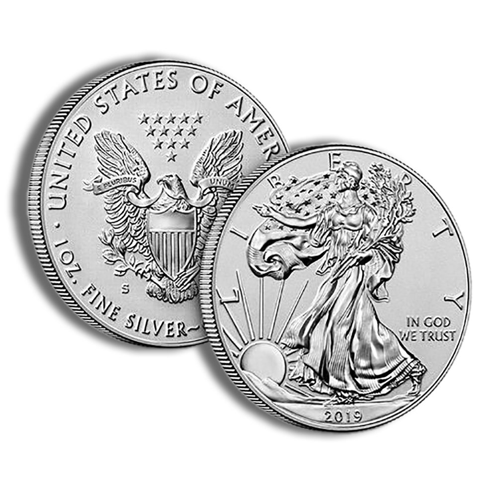 2019-S Enhanced Reverse Proof Silver Eagle with Box & COA - Image 4