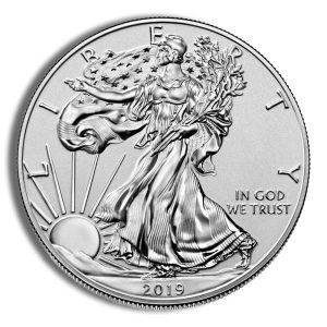 2019-S Enhanced Reverse Proof Silver Eagle with Box & COA