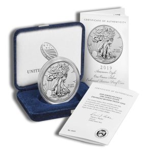 2019-S Enhanced Reverse Proof Silver Eagle with Box & COA
