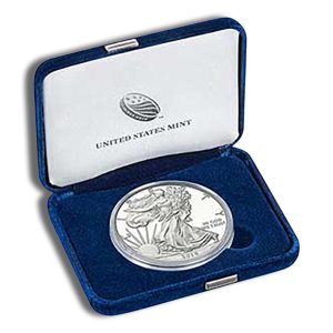 2015-W Proof Silver Eagle with Box & COA